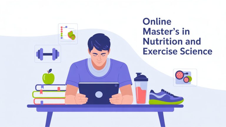 Online Master’s in Nutrition and Exercise Science.