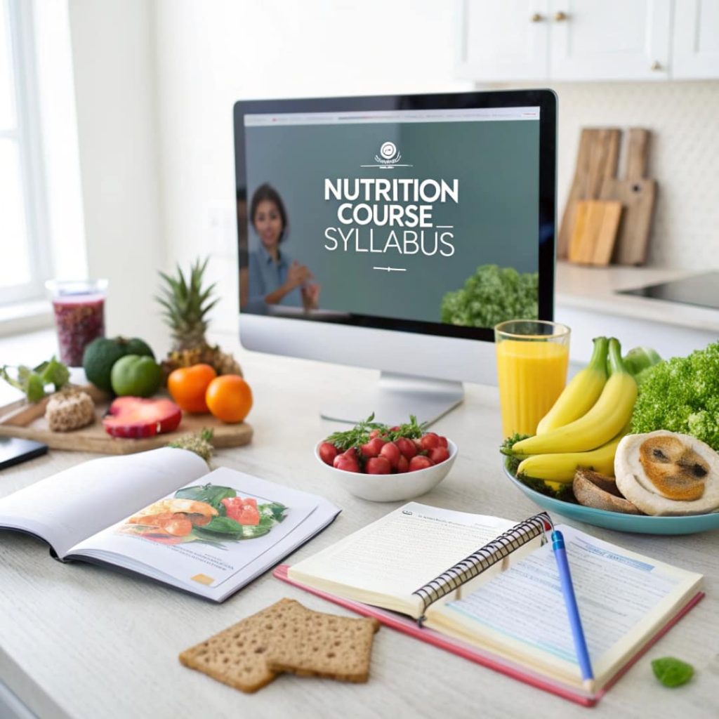 a virtual classroom showing a nutrition course syl1